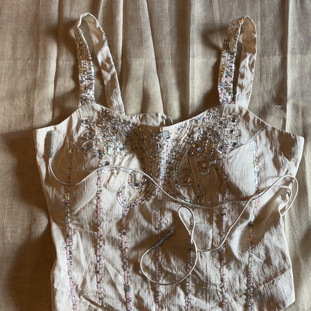 Indian Ethnic Silk Crop Top